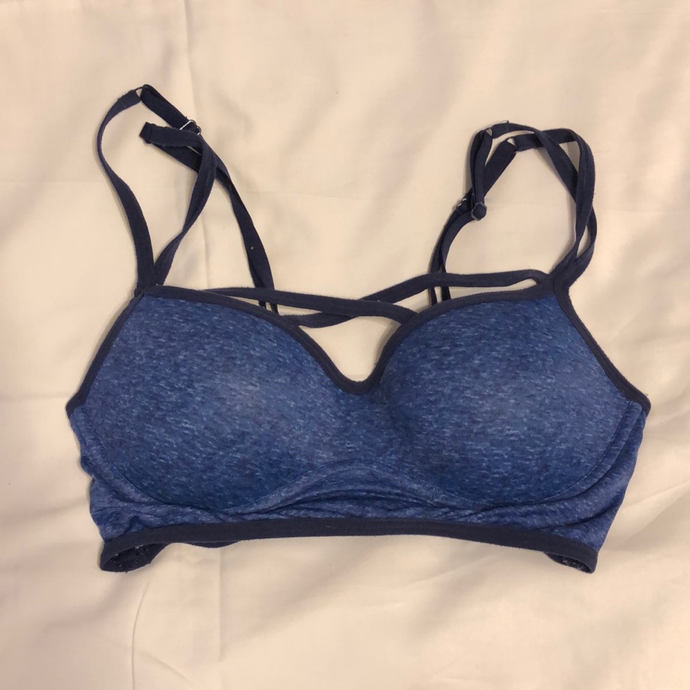 PINK Sports Bra. Size M. Navy Blue.